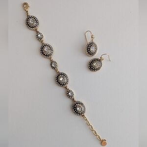 Stella & Dot Neeya Bracelet & Earrings Set